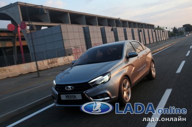 фото лада веста в городе