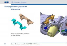 доработанные крепления рулевой колонки обновленной лада гранта седан