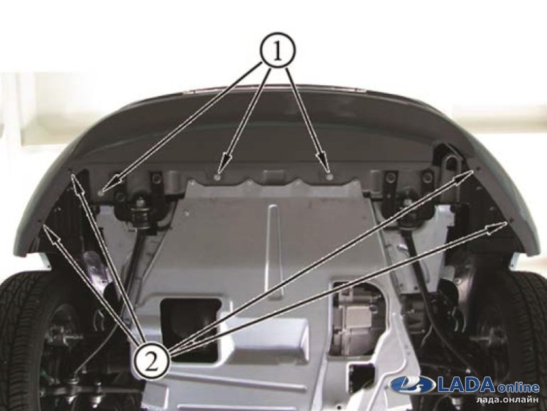 Пошаговая инструкция снятия и установки бамперов на Ладе Калине
