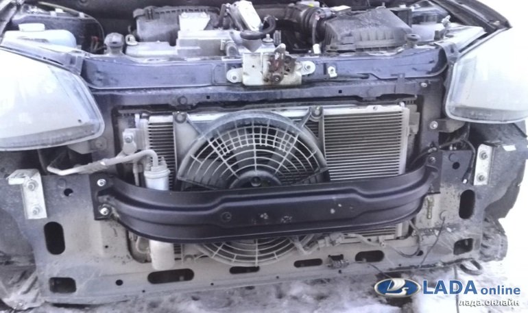 Установка усилителя переднего бампера Лада Гранта на Лада Калина 2 Установка усилителя переднего бампера Лада Гранта на Лада Калина 2