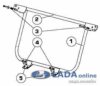 Установка усилителя кузова в багажник Лада Гранта, Лада Калина и Лада Приора