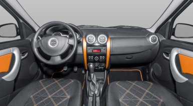 оранжевый салон Лада Ларгус Кросс