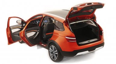 фото багажника лада веста кросс