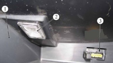 штатный плафон освещения бардачка лада ларгус