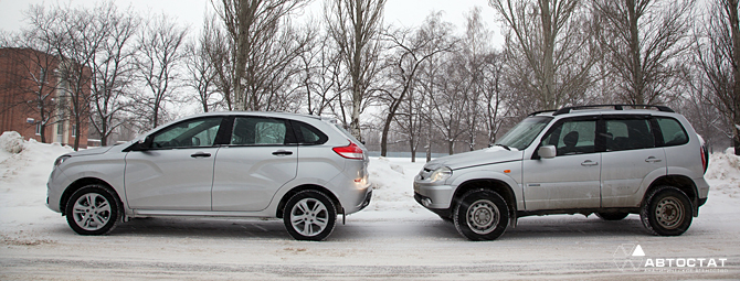 Сравнение XRAY и Нивы Шевроле