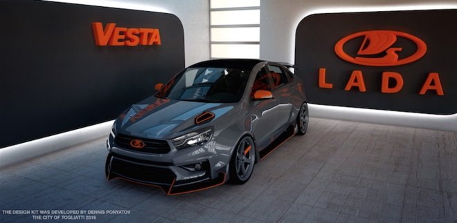 виртуальный тюнинг лада веста