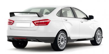 выскокий спойлер лада веста