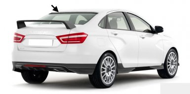 спойлер крыши у Лада Веста