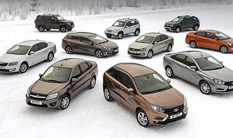Зимний сравнительный тест Лада Веста, Гранта, XRAY и других автомобилей