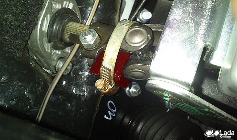 Убираем стук рулевого вала на Лада Гранта, Калина и Приора