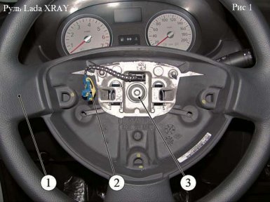 снятие руля lada xray