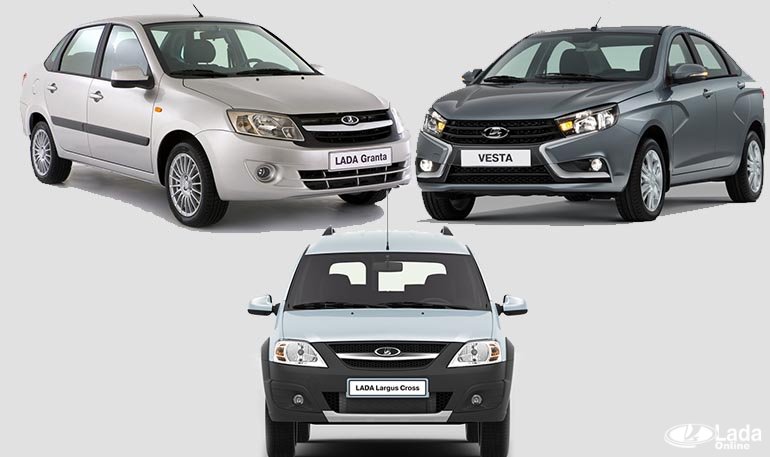 ТОП 3 самых прибыльных для АВТОВАЗа автомобиля Лада за I квартал 2016 года