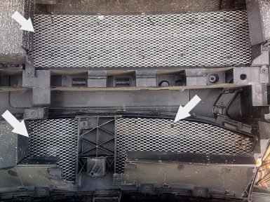 установка декоративной сетки в бампер lada xray