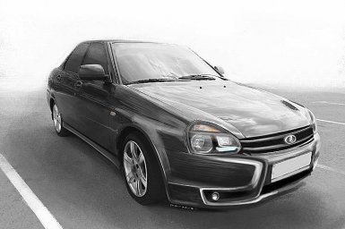 Лада Приора с обвесом в «X» стиле