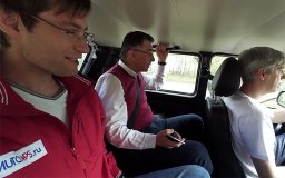 на задних сиденьях Нивы 4х4