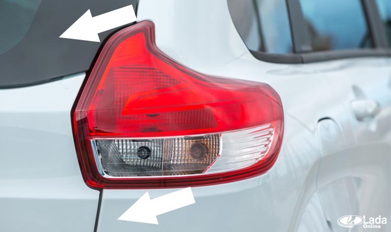 Как снять задние фонари Lada XRAY Как снять задние фонари Lada XRAY