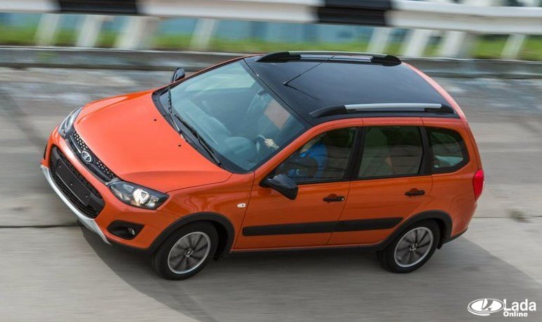 Спецверсия Лада Калина Кросс Black Line с черной крышей