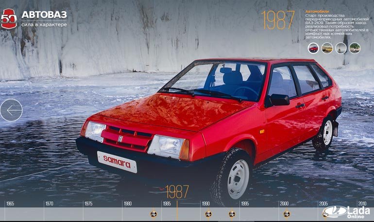 АВТОВАЗ запустил сайт в честь 50-летнего юбилея