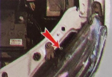 винт регулировки света фар на Lada XRAY