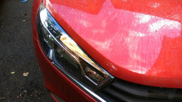 светодиоды в вместо ламп в фарах Лада Веста