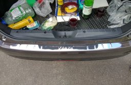 накладка бампера лада веста из алюминия