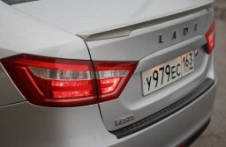 накладка бампера лада веста из абс пластика