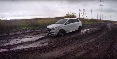lada xray на внедорожье