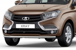 трубы для защиты бамперов и порогов на Lada XRAY