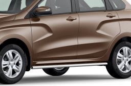 трубы для защиты бамперов и порогов на Lada XRAY