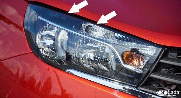 фары лада веста (надпись lada и ДХО) фары лада веста (надпись lada и ДХО)