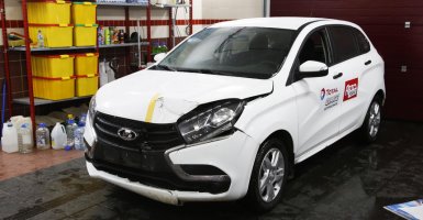 Краш-тест Lada XRAY по методике RCAR