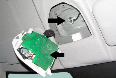 плафон освещения салона на Lada Vesta и XRAY