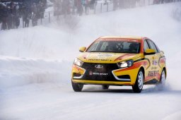 Лада Веста на 20-ой ледовой Рождественской гонки чемпионов