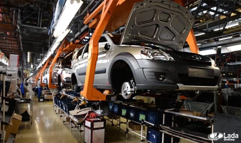 АВТОВАЗ показал процесс сборки автомобиля Лада Ларгус