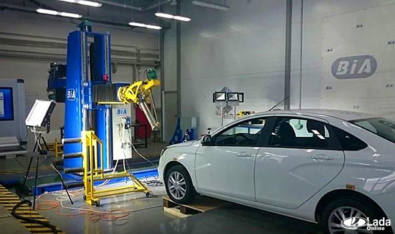 Лада Веста успешно прошла испытания по защите пешехода