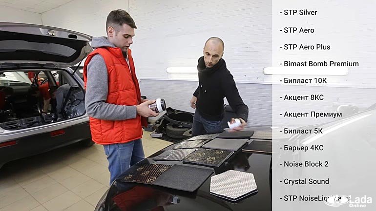 материалы для шумоизоляции Лада Веста