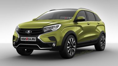 Семиместный Lada XRAY, компьютерное представление