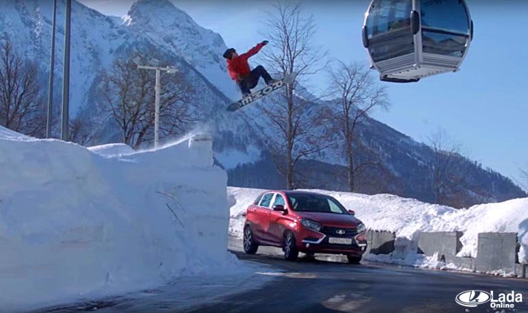 Рекламный видео ролик «Lada XRAY и сноубординг» Рекламный видео ролик «Lada XRAY и сноубординг»