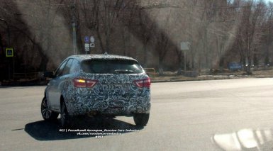 Первые фото и видео универсала Лада Веста в камуфляже