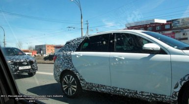 Первые фото и видео универсала Лада Веста в камуфляже