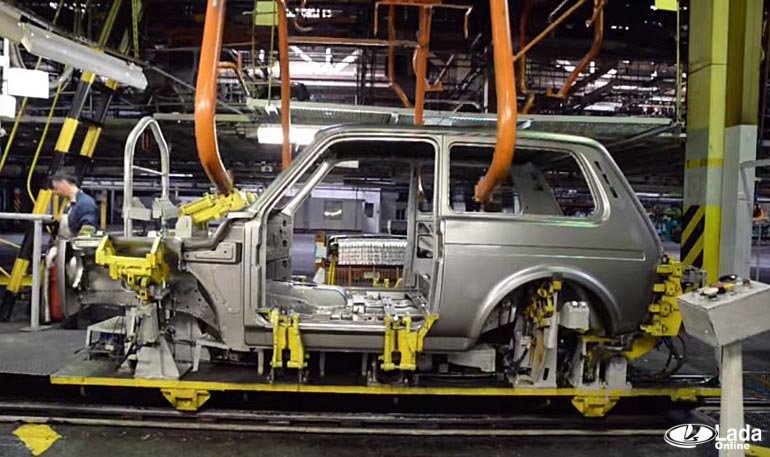 АВТОВАЗ показал процесс сварки кузова Lada 4x4 (ВАЗ 2121)