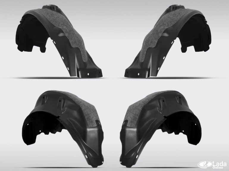 подкрылки lada xray с шумоизоляцией