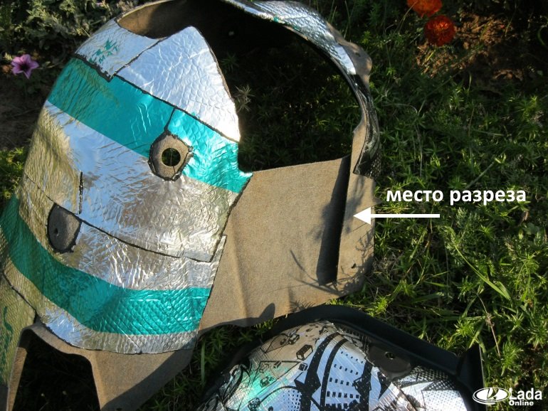 снять задний подкрылок (локер) с Lada XRAY