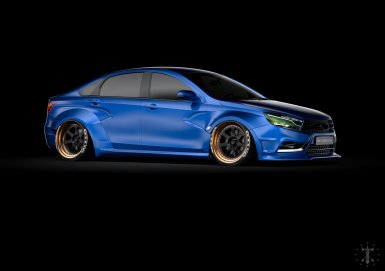 Виртуальный тюнинг седана Лада Веста