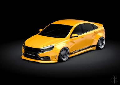 Виртуальный тюнинг седана Лада Веста