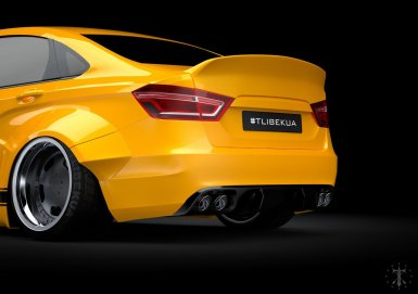 Виртуальный тюнинг седана Лада Веста