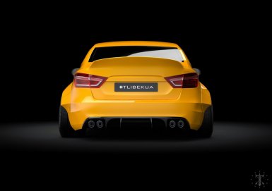 Виртуальный тюнинг седана Лада Веста