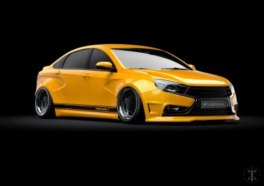 Виртуальный тюнинг седана Лада Веста