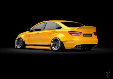 Виртуальный тюнинг седана Лада Веста