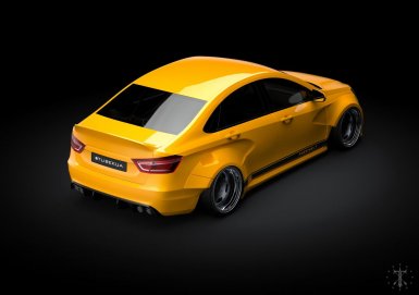 Виртуальный тюнинг седана Лада Веста